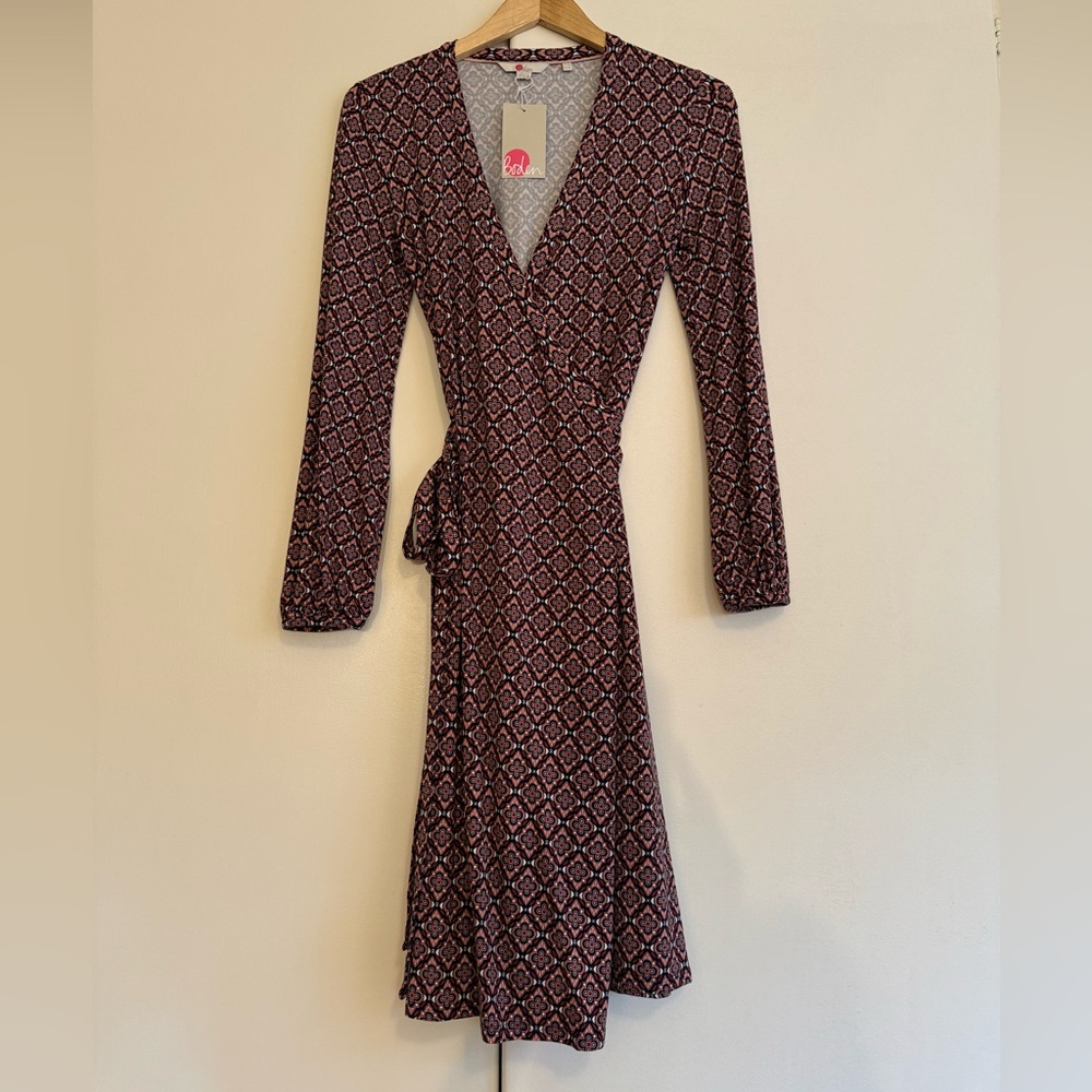 Boden Elodie Jersey Wrap Dress